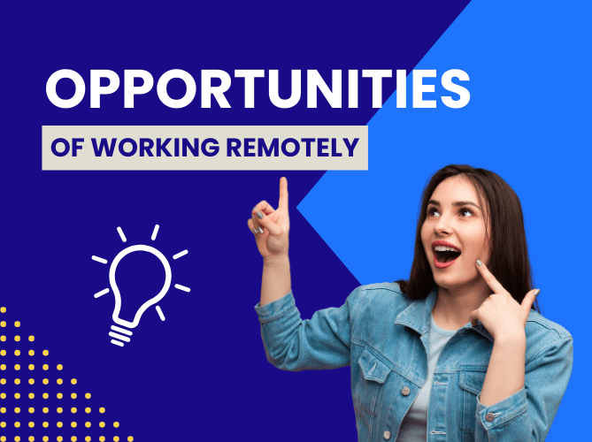woman thinking of opportunities of working remotely