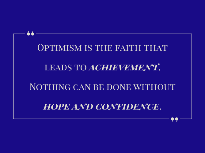 Hellen Keller's quote