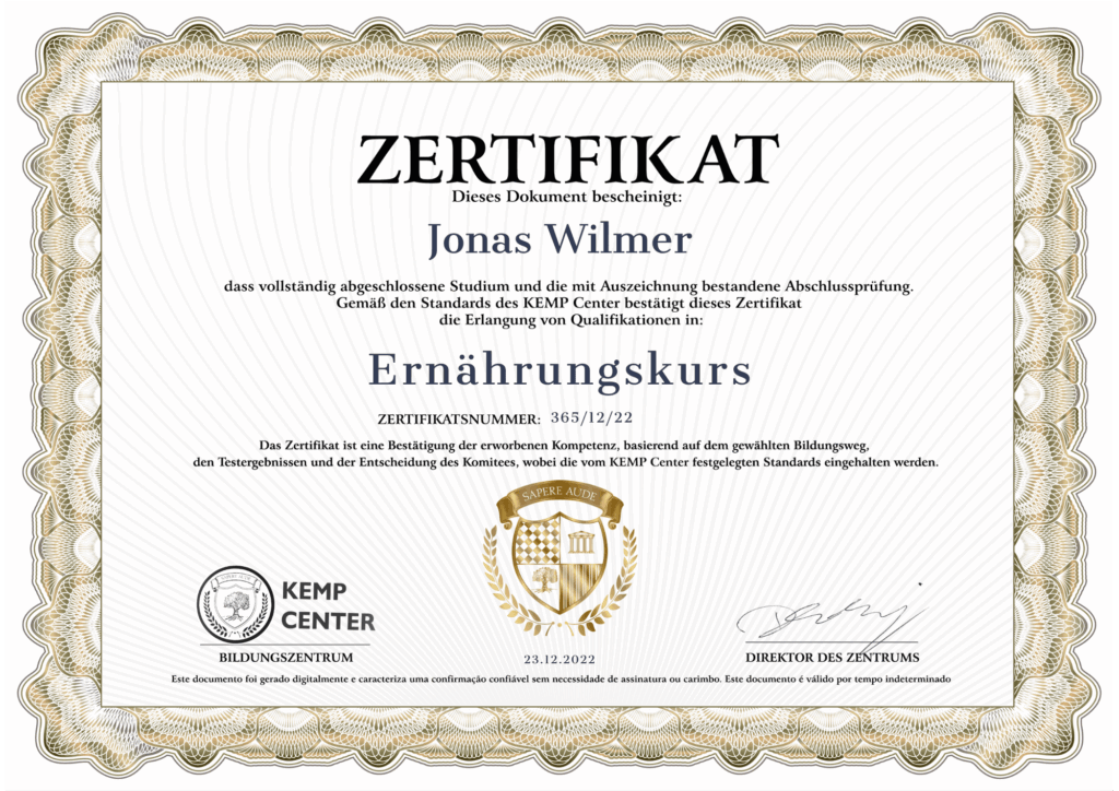 KEMP Center Certificates ENDEFRPL 1