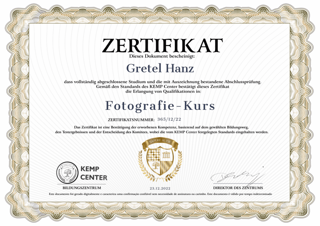 KEMP Center Certificates ENDEFRPL
