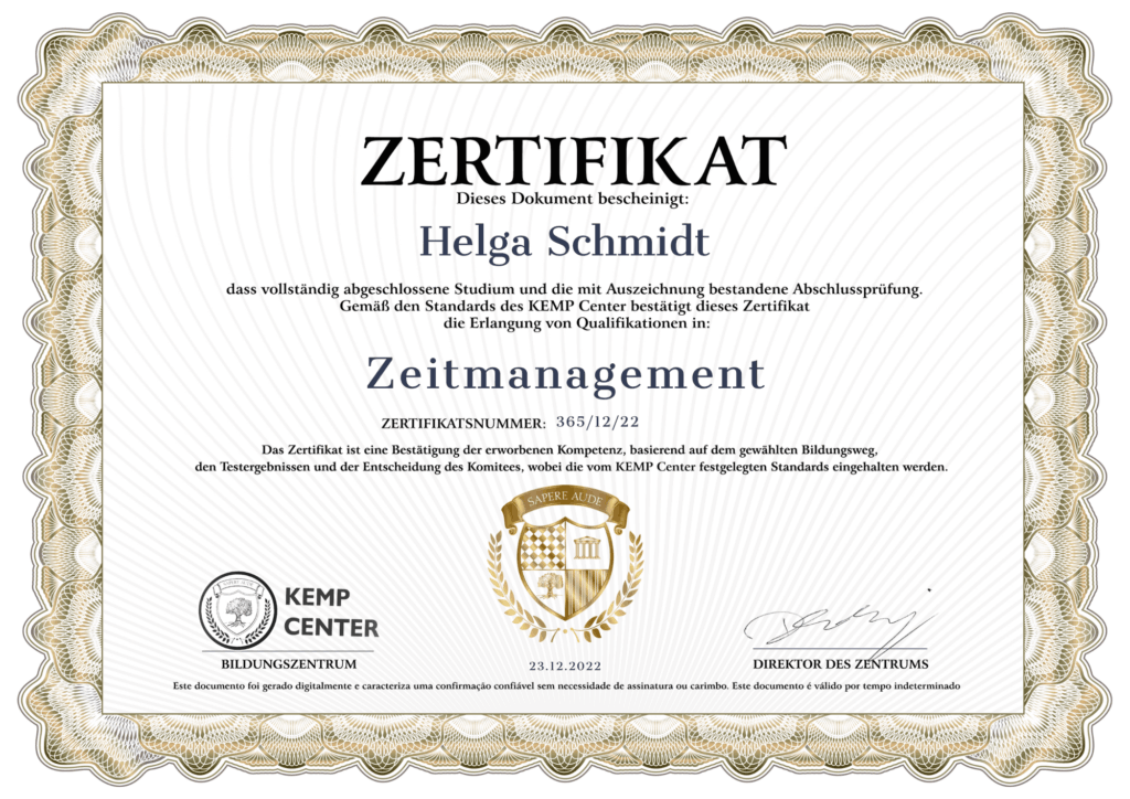 KEMP Center Certificates ENDEFRPL