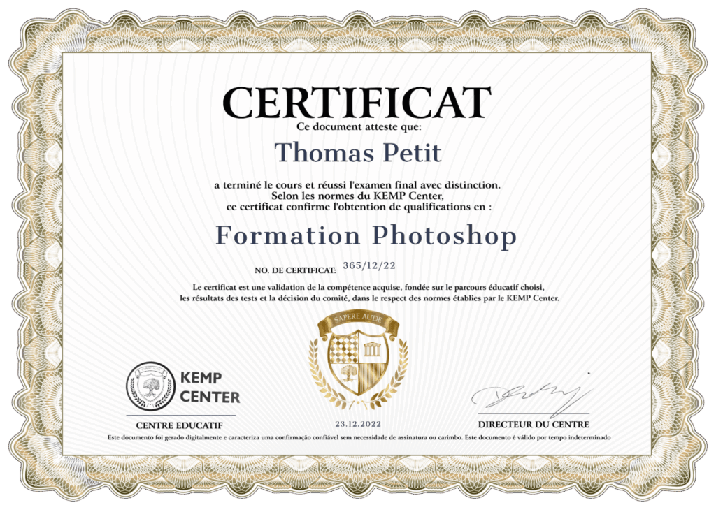 KEMP Center Certificates ENDEFRPL Photoroom