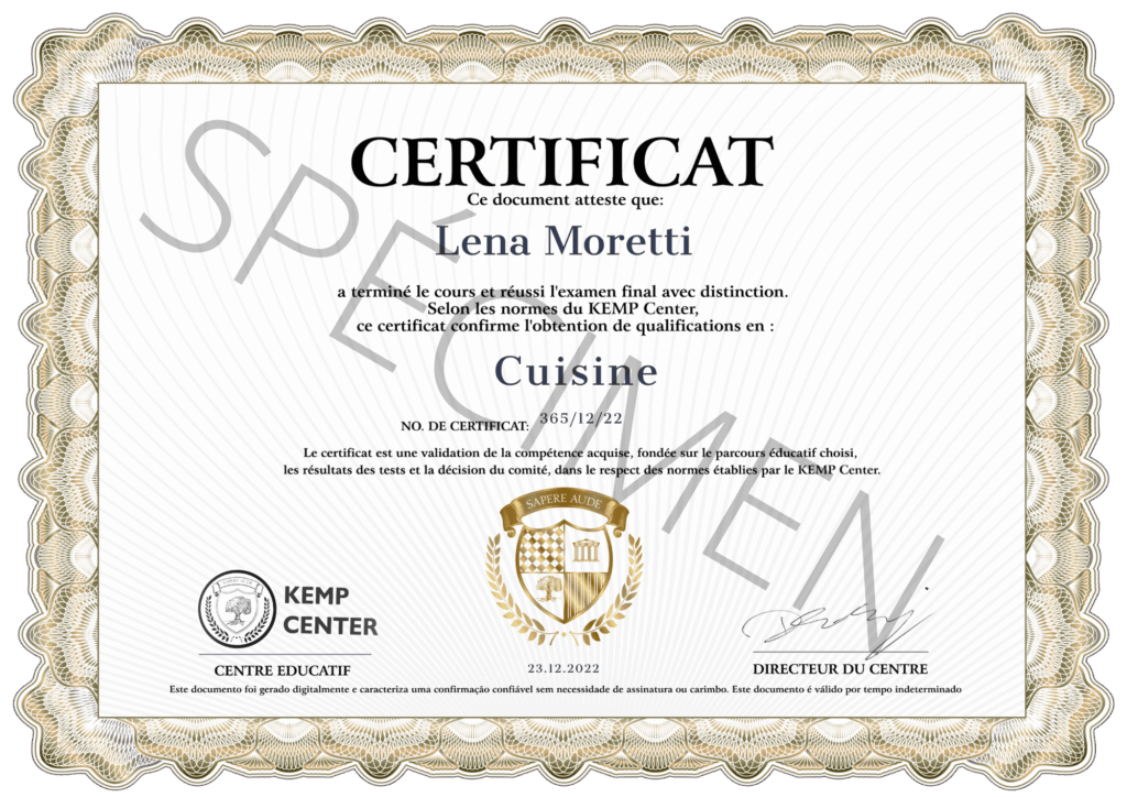KEMP Center Certificates ENDEFRPL 4