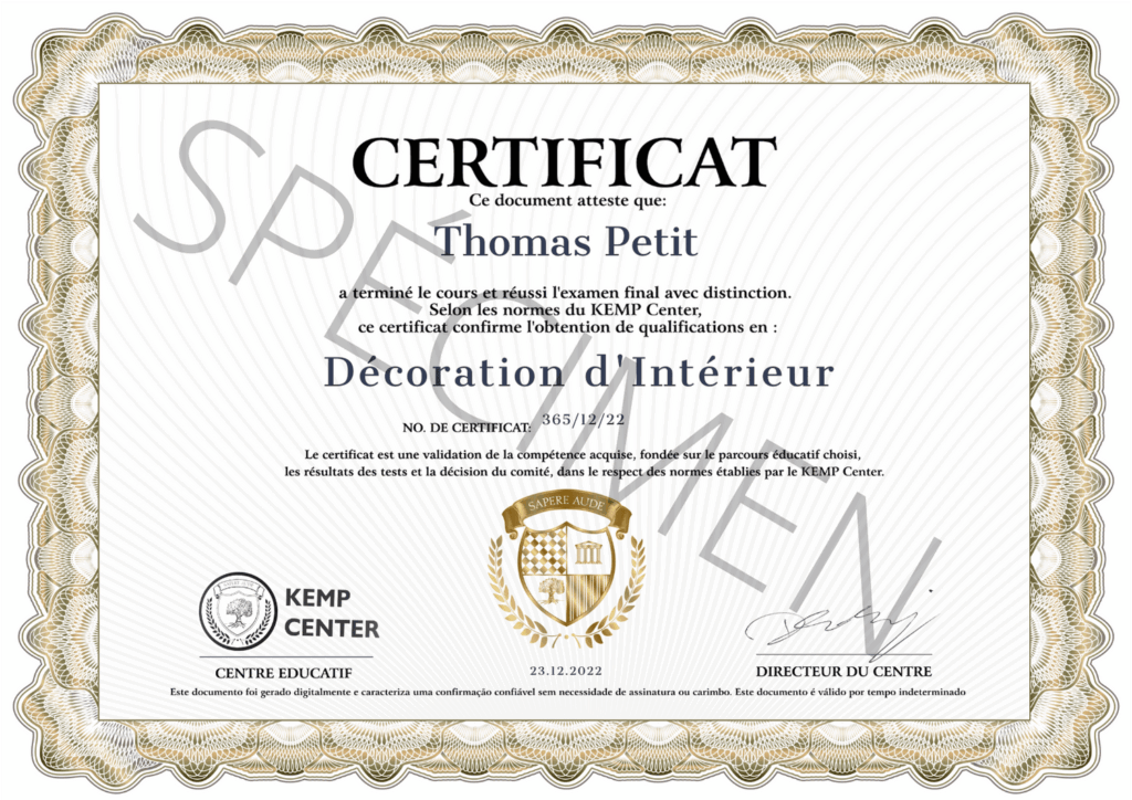 KEMP Center Certificates ENDEFRPL 6