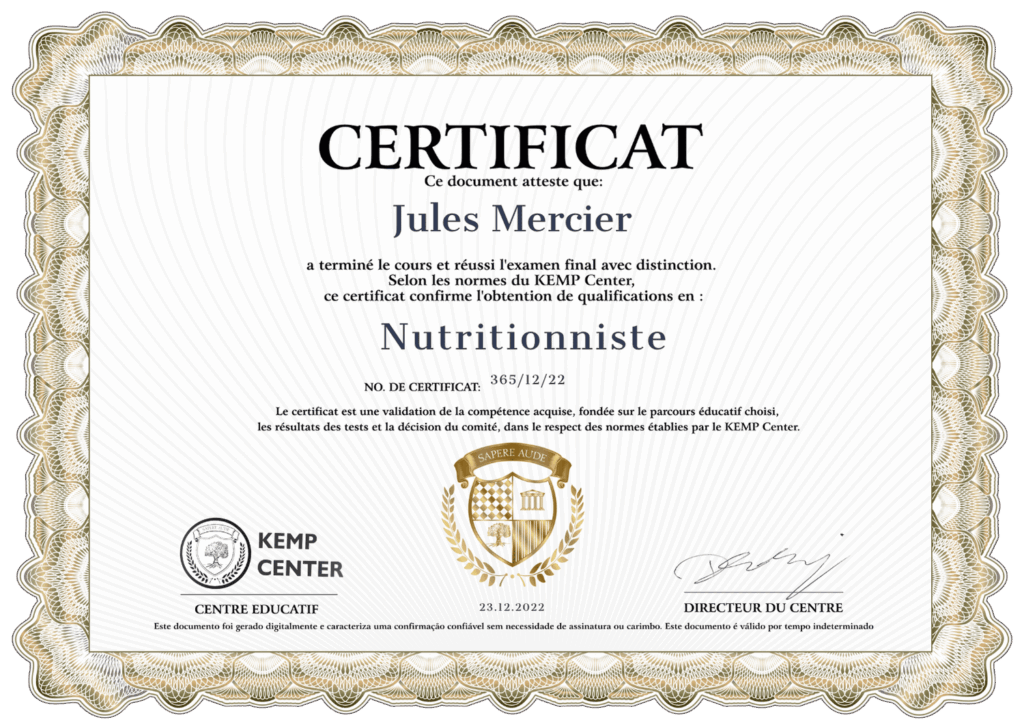 KEMP Center Certificates ENDEFRPL 4