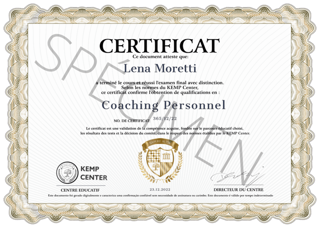KEMP Center Certificates ENDEFRPL 5