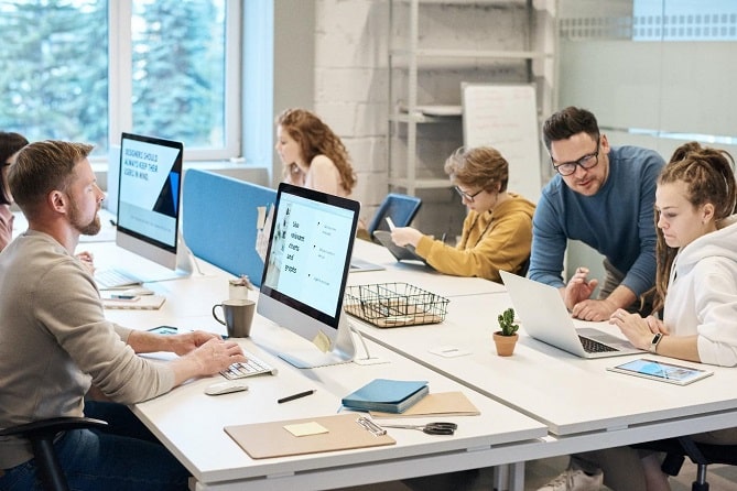 HR workers at work