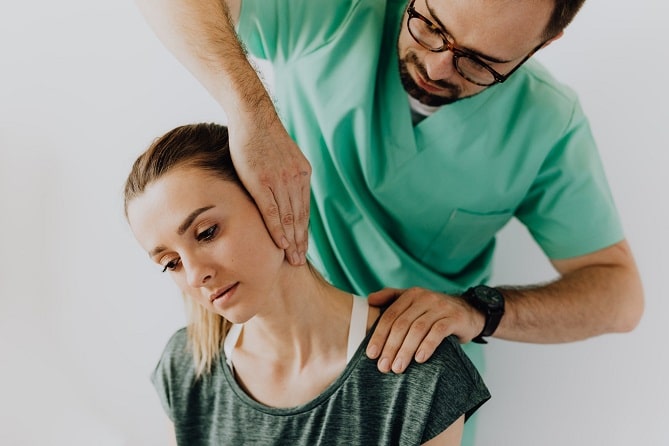 Masseur and a woman