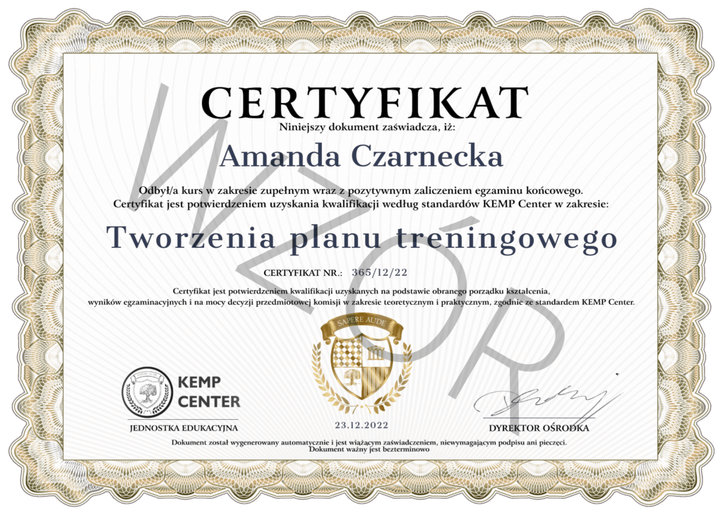 Certyfikat KEMP PL z obrazu 1 12