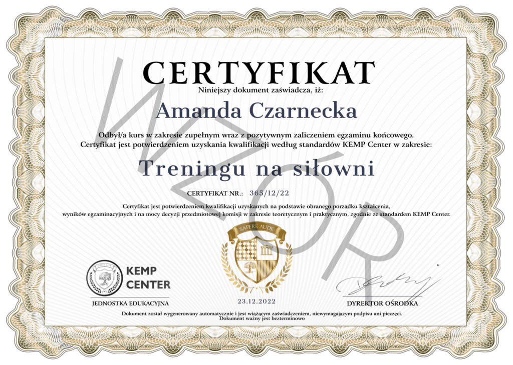 Certyfikat KEMP PL z obrazu 1 13