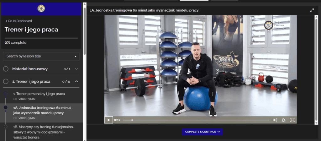 Praca jako trener screen platforma
