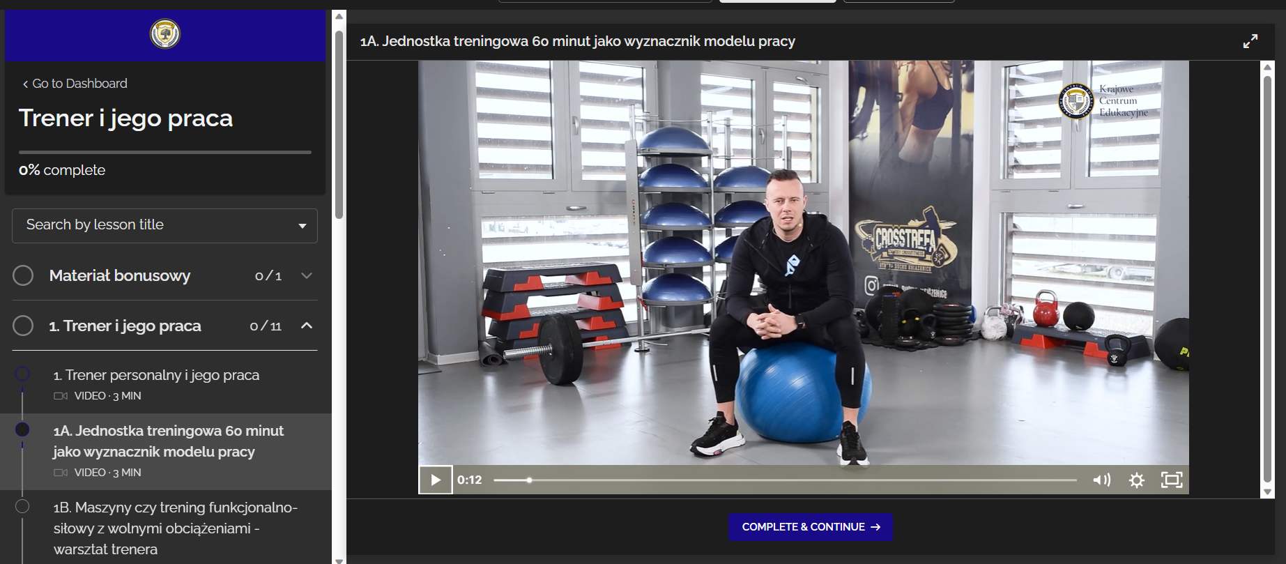 Praca jako trener screen platforma