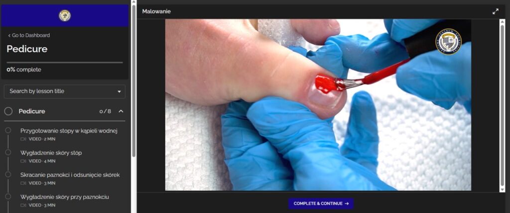Screen platforma pedicure Duzy