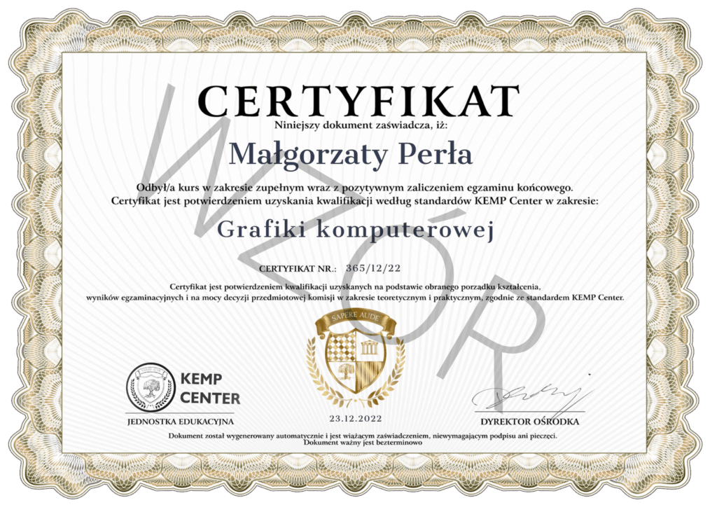 KEMP Center Certificates ENDEFRPL 5