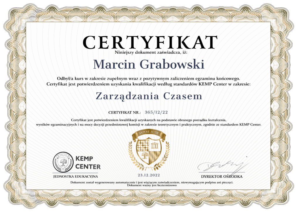 KEMP Center Certificates ENDEFRPL Photoroom