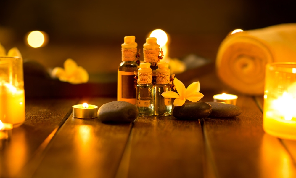 massage therapy oils and accessories