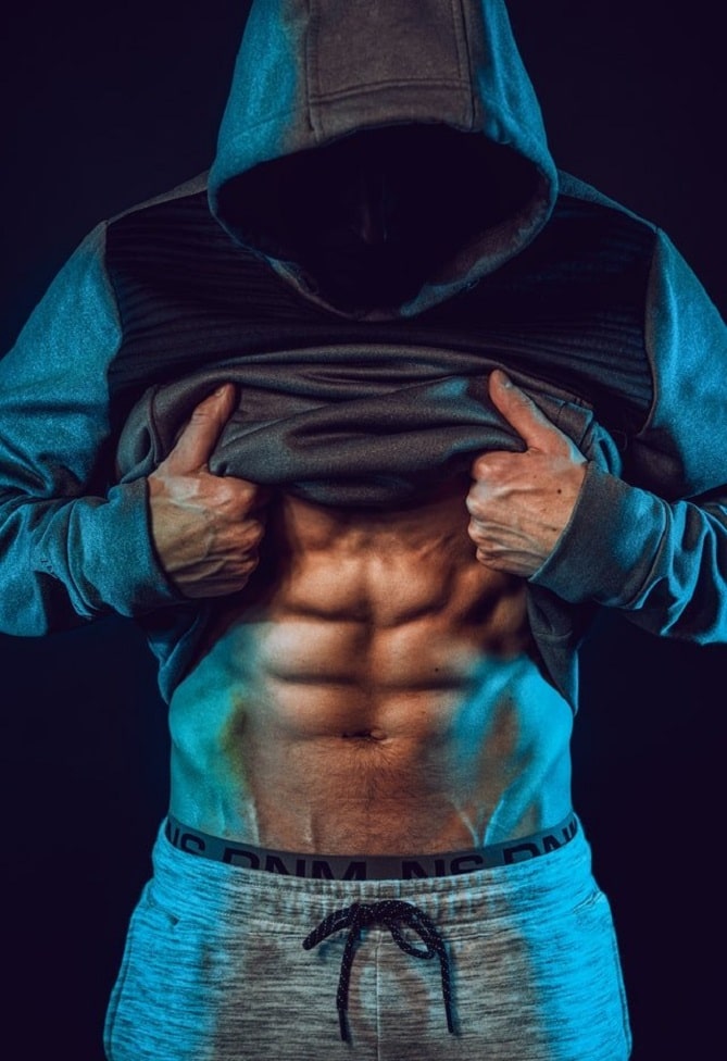 Músculos abdominais masculinos
