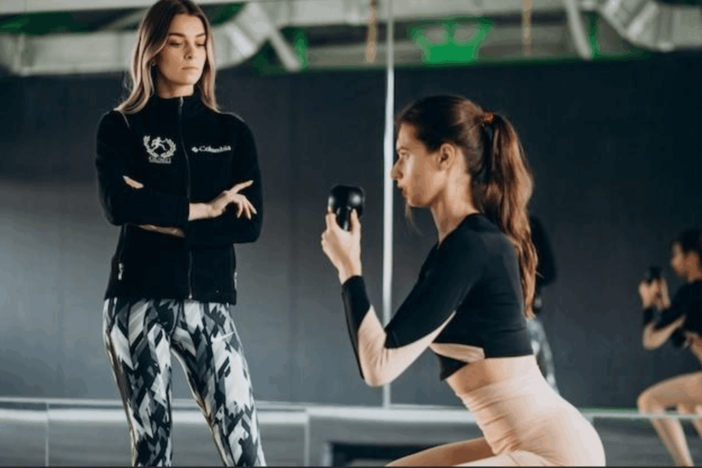 Personal trainer course at the gym