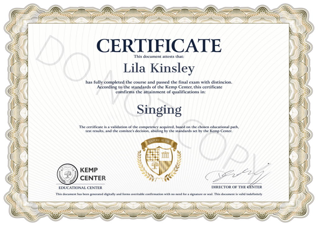 Emilia Blysz Certificate ENG 2