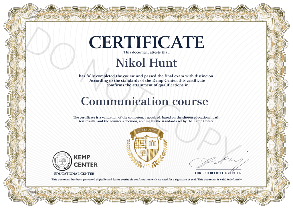 Emilia Blysz Certificate ENG 6