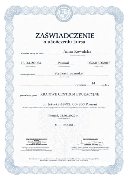 Zaswiadczenie kurs stylizacji paznokci removebg preview